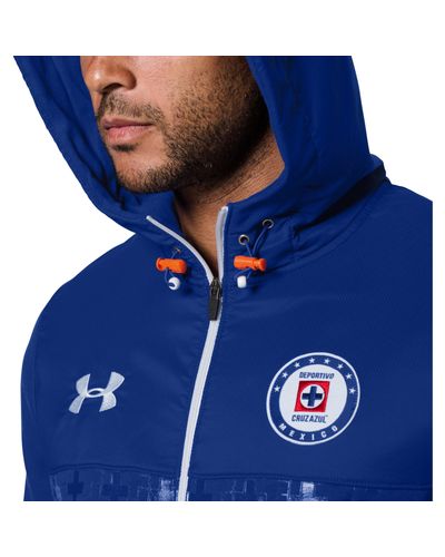Under Armour Cotton Men's Cruz Azul Ua Storm Hoodie in Blue for Men | Lyst