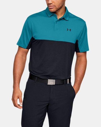 Under Armour Men's Ua Performance 2.0 Colorblock Polo in Blue for Men ...