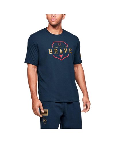 project rock home of the brave shirt