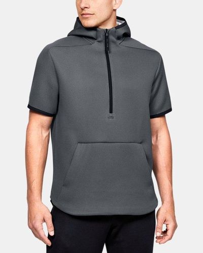 Under Armour Ua /move 1⁄2 Zip Short Sleeve Hoodie in Gray for 