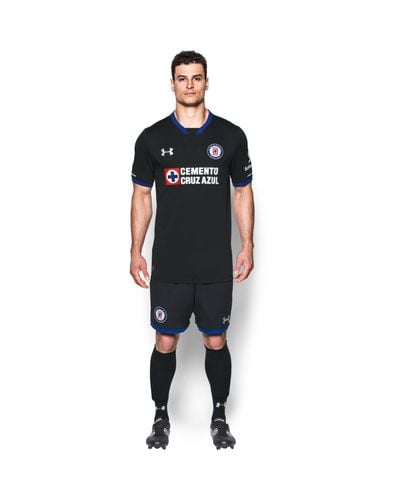 Under Armour Men's Cruz Azul Replica Home/third Jersey in Black / (Black)  for Men | Lyst