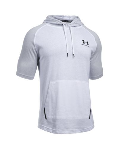 men's ua sportstyle short sleeve hoodie