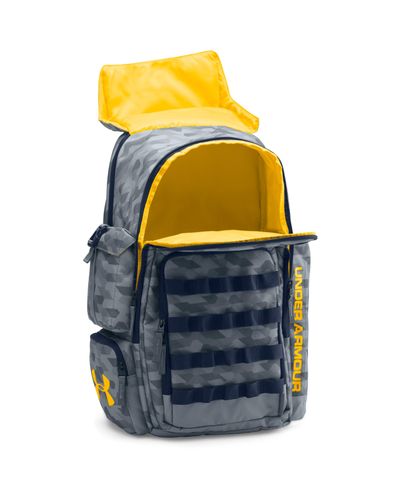 yellow under armour backpack