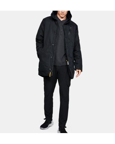 Parka Project Rock para hombre Under Armour de hombre de color Negro | Lyst