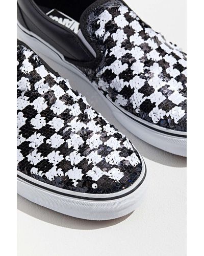 vans sequin checkerboard