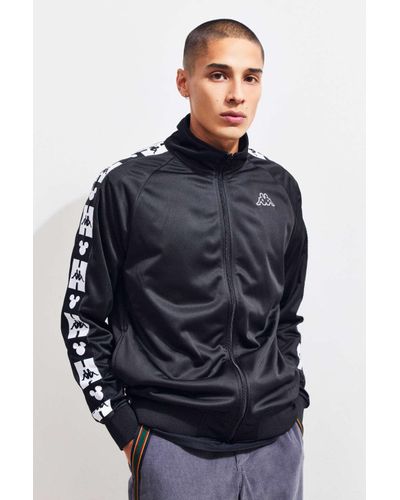 Kappa Synthetic X Disney Mickey Track Jacket in Black for Men | Lyst