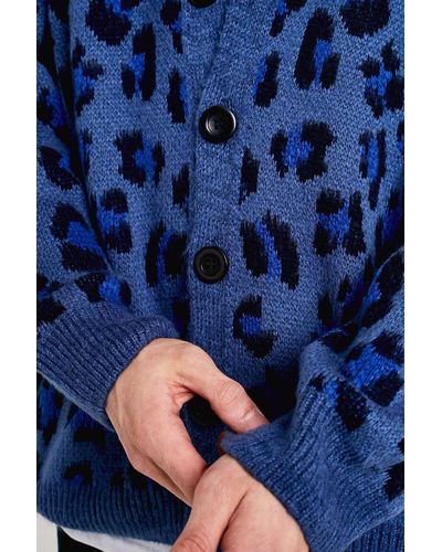 urban outfitters leopard cardigan