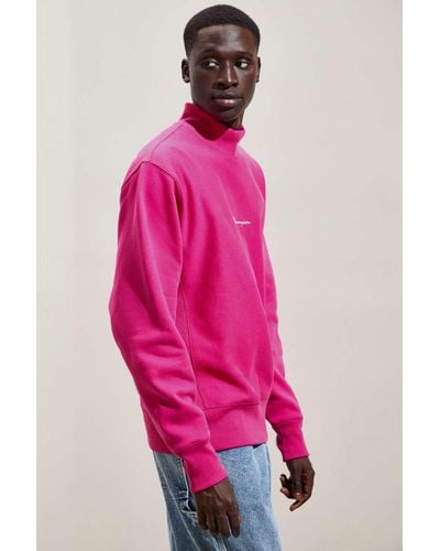 champion mock neck sweatshirt men's