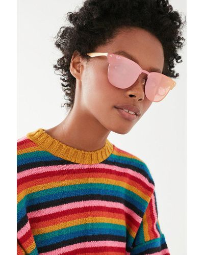 Ray-Ban Synthetic Ray-ban Blaze Clubmaster Sunglasses in Pink | Lyst
