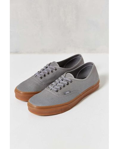 Vans authentic grey gum sole Clearance