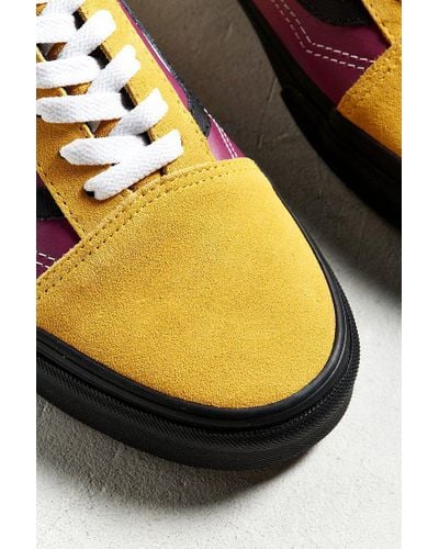 Vans Cotton Vans Old Skool Yellow Flame Sneaker for Men - Lyst