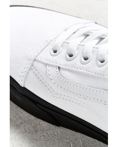 vans old skool white brown sole