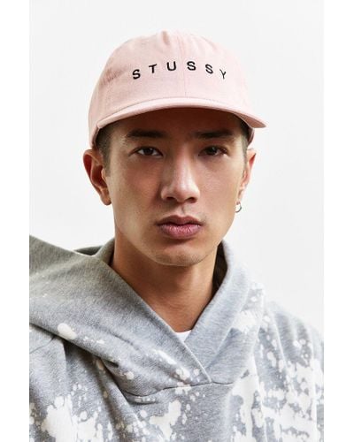 Stussy Pink Strapback Baseball Hat for Men | Lyst