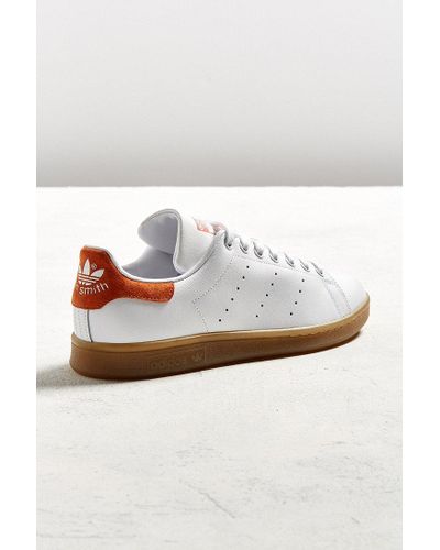 adidas Originals Leather Stan Smith Gum Sole Sneaker in White for Men - Lyst