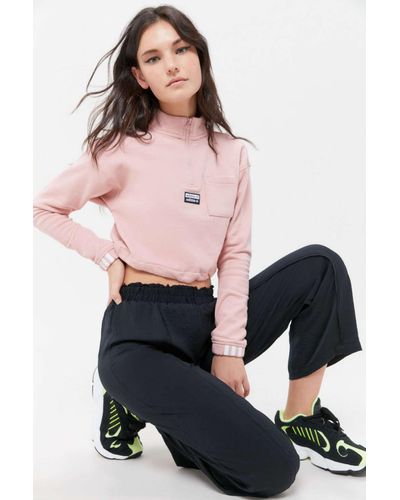 adidas crop half zip