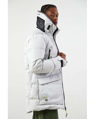 PUMA X Helly Hansen Tech Winter Jacket in Grey (Gray) for Men | Lyst