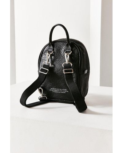 adidas Originals Leather Originals Classic Mini Backpack in Black - Lyst