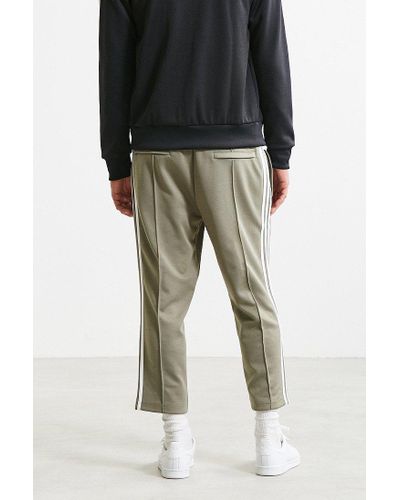 cropped adidas track pants