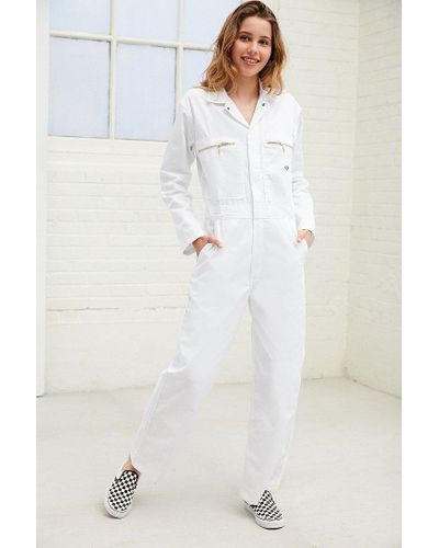 Dickies Cotton X Uo Workwear Jumpsuit in Ivory (White) - Lyst