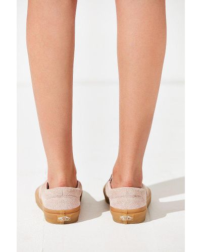 slip on vans fuzzy