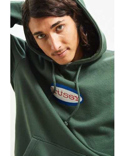 Stussy Cotton Oval Embroidered Hoodie Sweatshirt in Dark ...