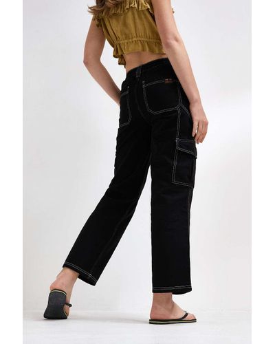 bdg black contrast stitch skate jeans
