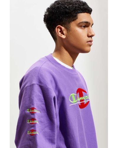 Champion Purple Crew Neck Norway, SAVE 