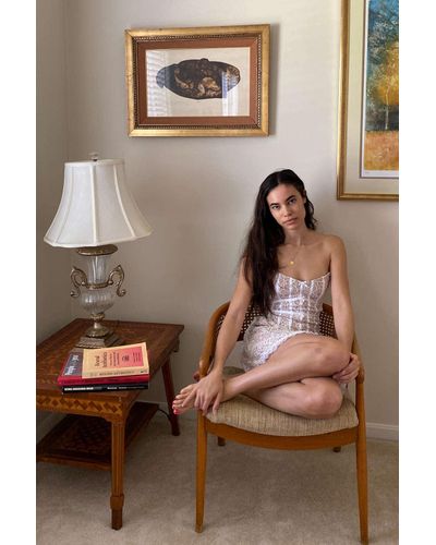 For Love Lemons Jelena Lace Strapless Mini Dress Lyst