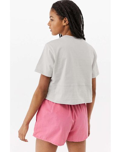 poplin jogger shorts