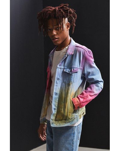 tie dye levi jacket
