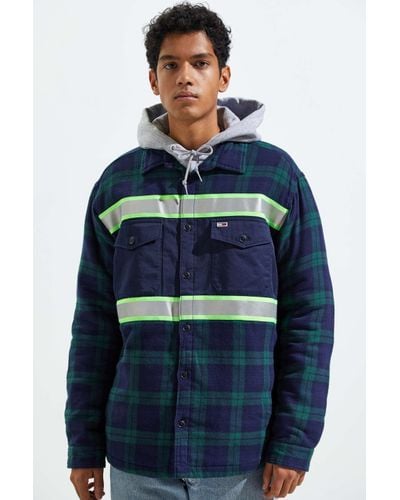 tommy jeans flannel overshirt