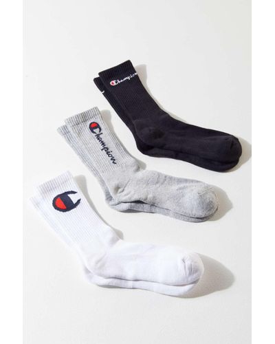 Champion Cotton Champion Core Essential Crew Sock 3-pack in Blue - Lyst