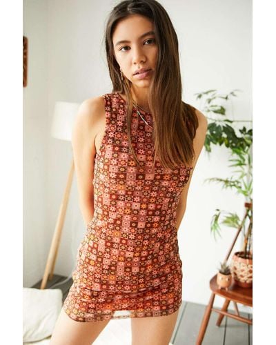 austin mesh sleeveless dress