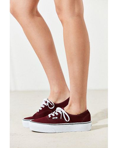 vans suede platform