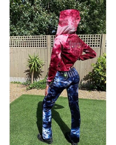 tie dye juicy couture moletom com capuz