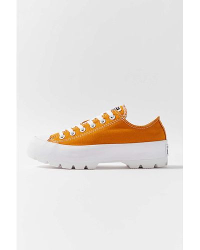 converse lugged high top yellow
