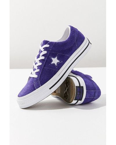 converse one star purple platform