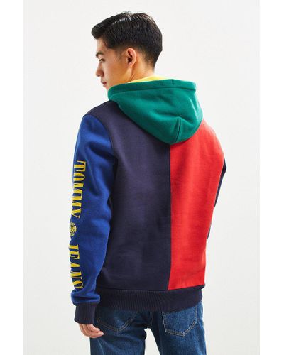 tommy jeans 90s colour block pullover jacket