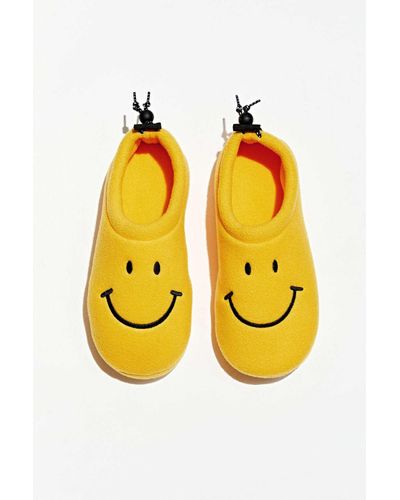 Urban Outfitters Uo Smiley Slipper Yellow for - Lyst