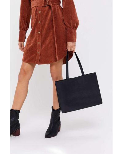 baggu leather tote bag