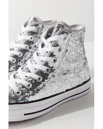 shiny high top sneakers