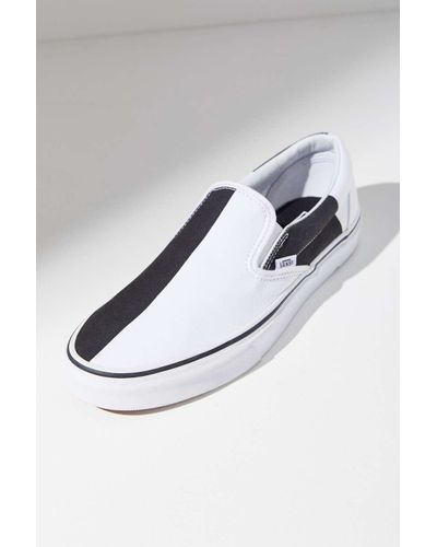 vans mega checker slip on