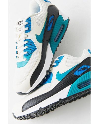 Nike Leather Nike Air Max 90 Colorblock Sneaker in Blue for Men - Lyst