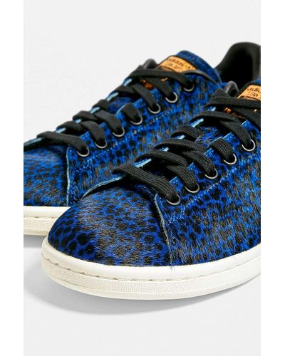 leopard print stan smith trainers