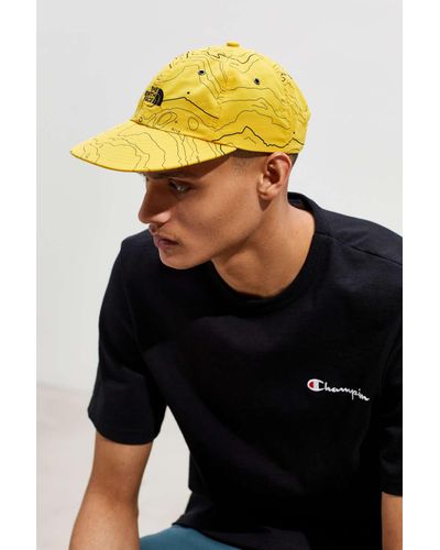 The North Face The North Face Uo Exclusive Topography Baseball Hat in Yellow  for Men - Lyst