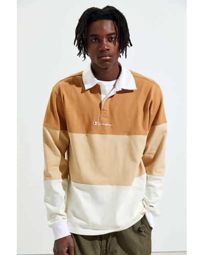 brown and white striped shirt mens