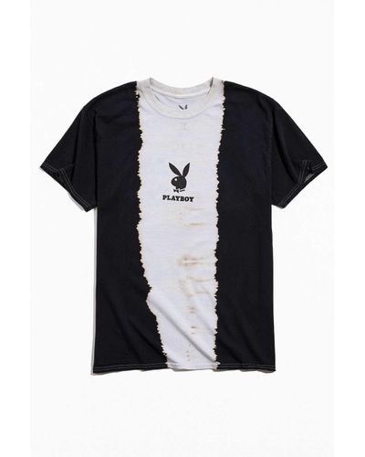 Urban Outfitters Cotton Playboy Tie-dye Logo Tee in Black for Men - Lyst