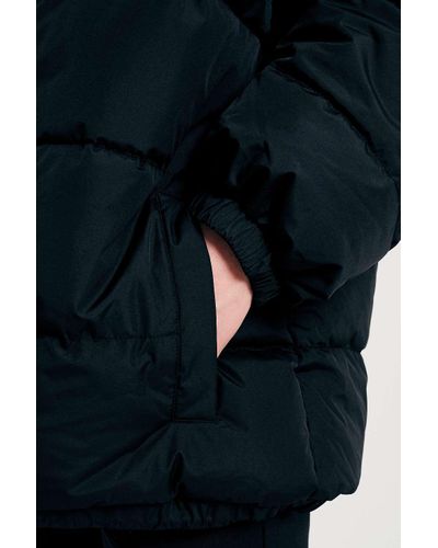 fila black reversible puffer jacket