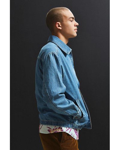 denim harrington jacket