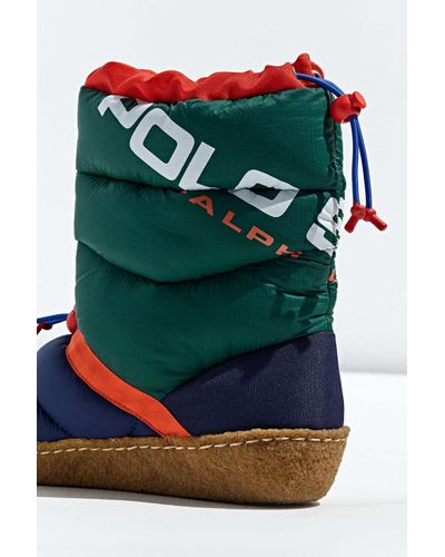polo ralph lauren myles puff slippers